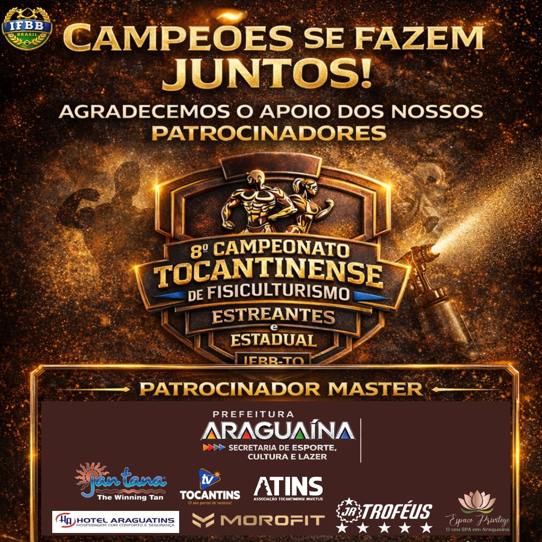 Imagem do evento Campeonato Tocantinense de Fisiculturismo 2026