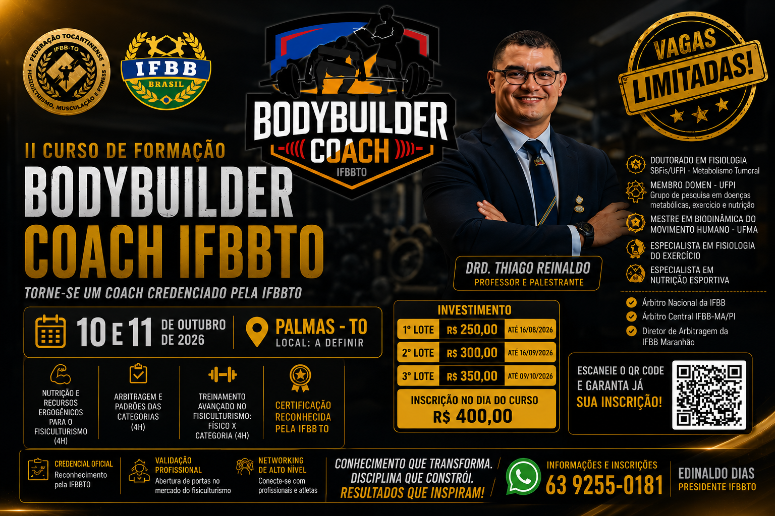 Curso II Curso de Formação e Atualização Bodybuilder Coach